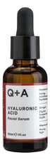 Q+A Сыворотка для лица с гиалуроновой кислотой Hyaluronic Acid Facial Serum 30мл