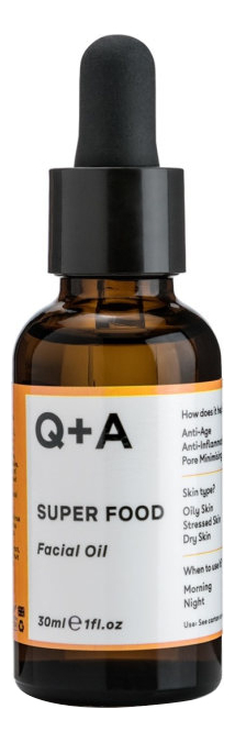 

Масло для лица с витаминами и аминокислотами Super Food Facial Oil 30мл