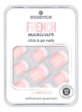 essence Накладные ногти на клейкой основе French Manicure Click & Go No01 Classic French