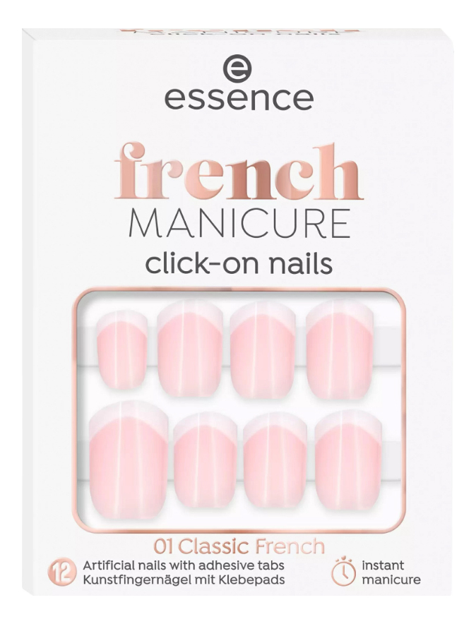 Накладные ногти на клейкой основе French Manicure Click &amp; Go No01 Classic French