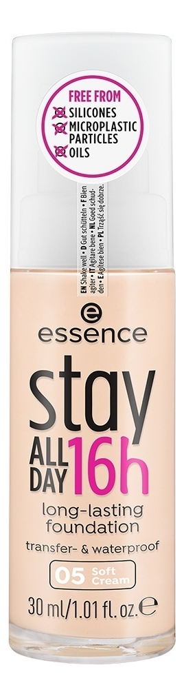 

Тональная основа для лица Stay All Day 16h Long-Lasting Foundanation 30мл: 05 Soft Cream, Тональная основа для лица Stay All Day 16h Long-Lasting Foundanation 30мл