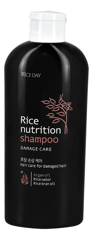 Восстанавливающий шампунь для волос Rice Day Nutrition Shampoo 200мл