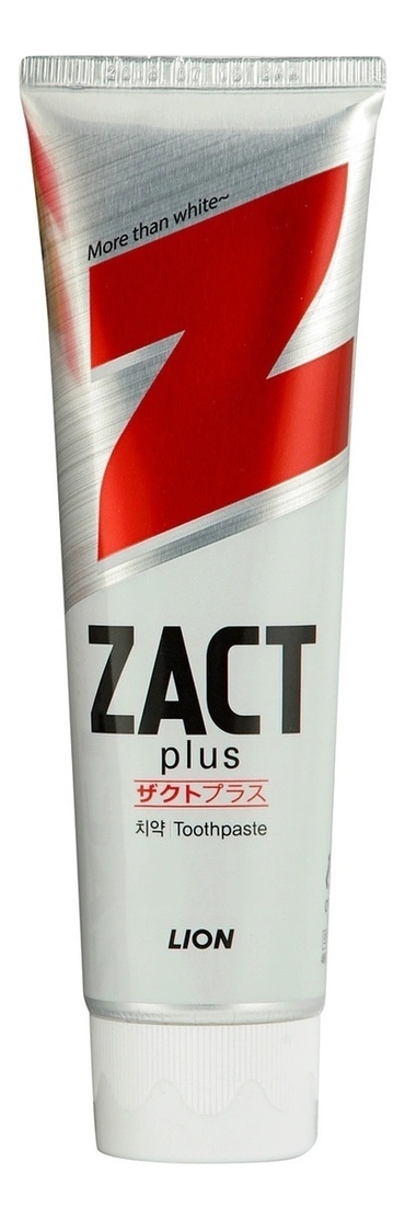 LION зубная паста отбеливающая zact plus more than white 150г купить в ...