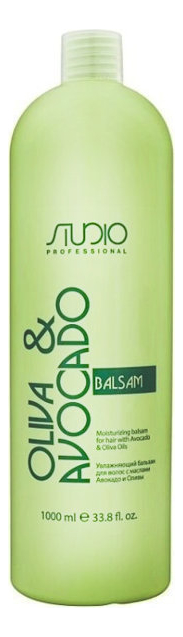 

Увлажняющий бальзам для волос с маслами авокадо и оливы Studio Oliva & Avocado Balsam: Бальзам 1000мл, Увлажняющий бальзам для волос с маслами авокадо и оливы Studio Oliva & Avocado Balsam