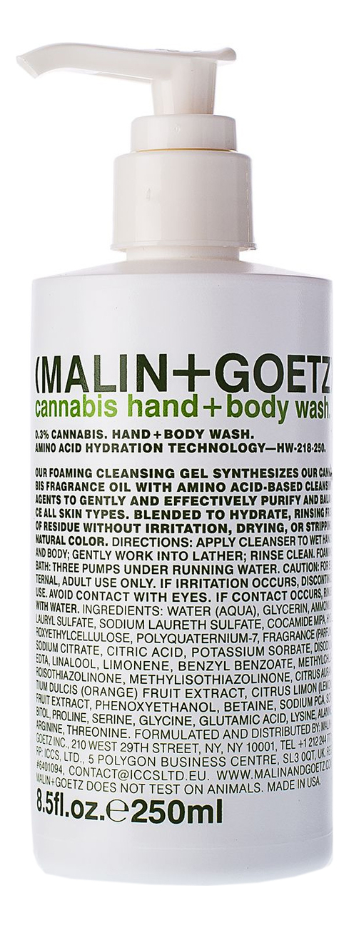 

Гель-мыло для тела и рук Cannabis Hand + Body Wash: Гель-мыло 250мл, Гель-мыло для тела и рук Cannabis Hand + Body Wash
