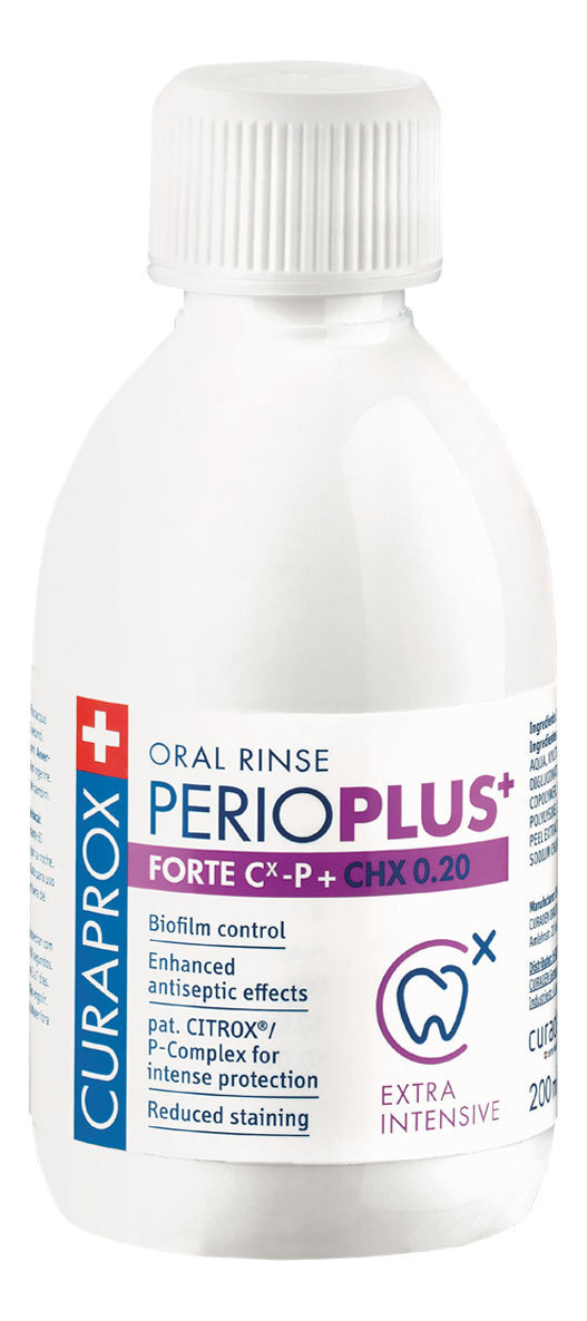 Жидкость-ополаскиватель с хлоргексидином для полости рта Perio Plus Forte CHX 0,20% 200мл