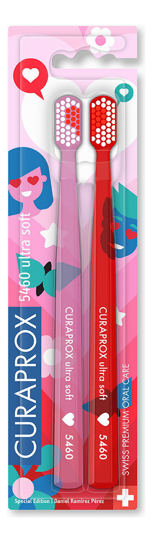 

Набор зубных щеток Duo Love 2021 Ultra Soft 5460 0,10мм 2шт
