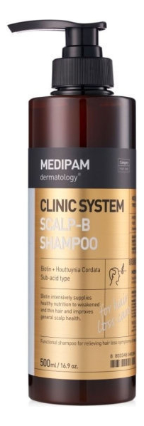 Купить Укрепляющий шампунь от выпадения волос Clinic System Scalp-B Shampoo 500мл, MEDIPAM