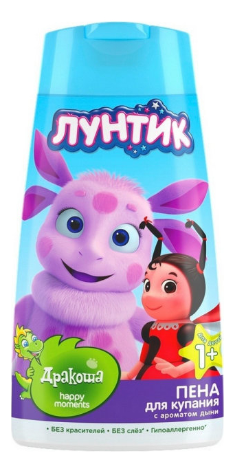 

Пена для купания от 1 года Лунтик 240мл (дыня)