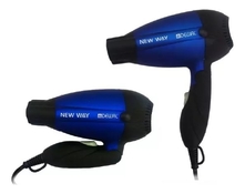 Dewal Дорожный фен для волос складной New Way 03-5512 1000W (синий)