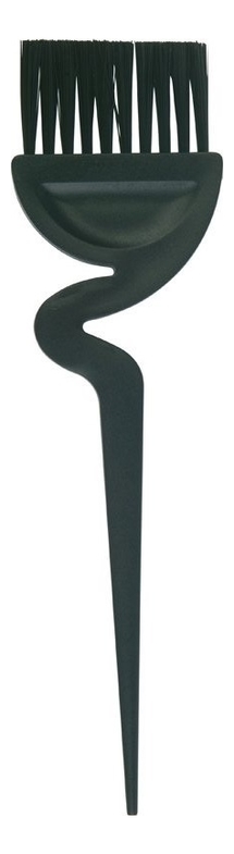Кисть для окрашивания широкая с ручкой зиг-заг и черной прямой щетиной 55мм (черная)