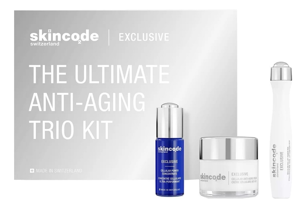 

Набор для лица Exclusive Ultimate Anti-Aging Trio (клеточный антивозрастной крем 50мл + клеточный концентрат 30мл + клеточный гель-карандаш для кожи вокруг глаз 15мл)