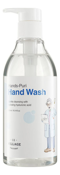 Купить Гель для мытья рук с гиалуроновой кислотой Hands-Puri Hand Wash 300мл, Village 11 Factory