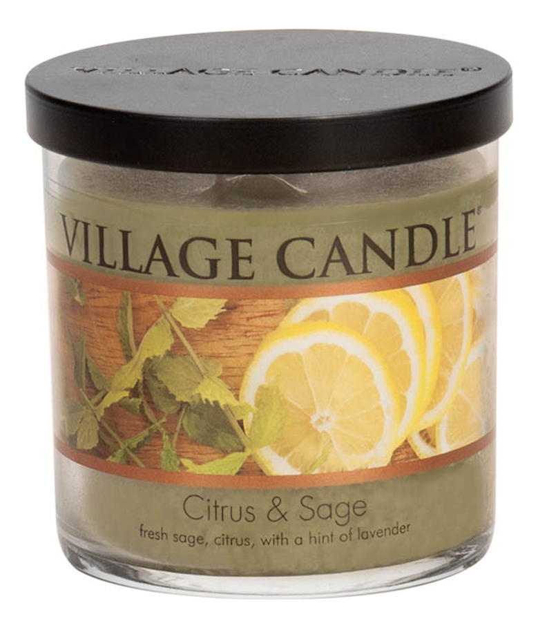 Купить Ароматическая свеча Citrus & Sage: свеча 213г, Ароматическая свеча Citrus & Sage, Village Candle