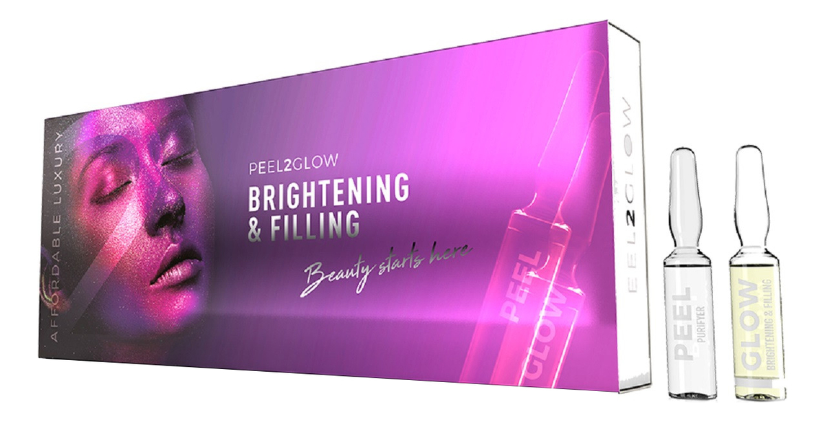 Набор для домашней процедуры эксфолиации Brightening & Filling: Набор 10*1,5мл