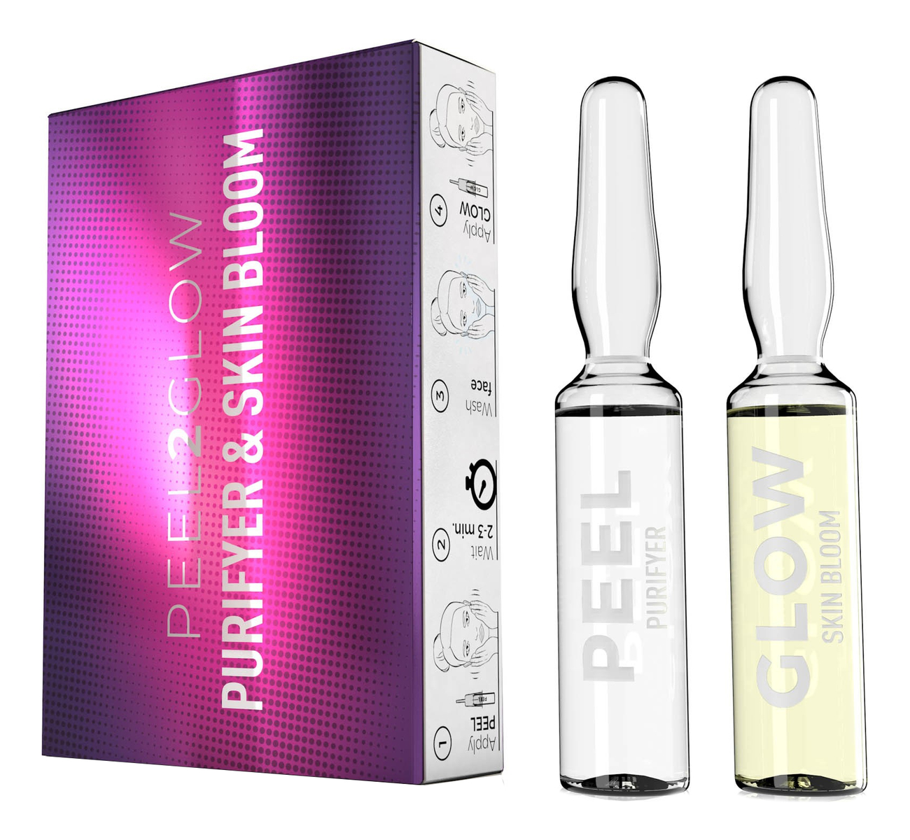 Glow peel. Peel2glow. Пилинг Глоу. Glow пилинг для лица. Набор: для домашнего пилинга «сияние.