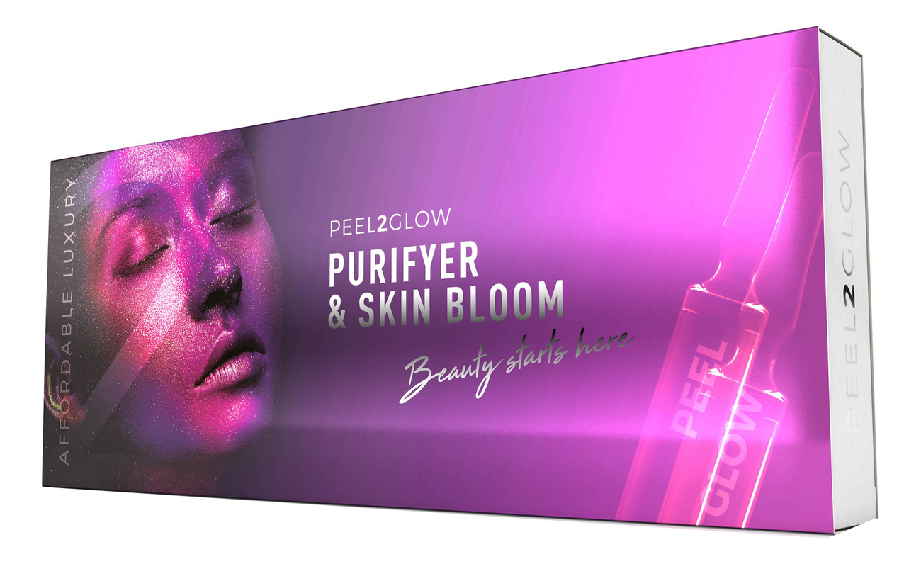 Набор для домашней процедуры эксфолиации Purifyer & Skin Bloom: Набор 10*1,5мл