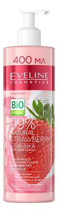 Увлажняюще-разглаживающий крем-йогурт для тела Клубника 99 Natural Strawberry 400мл 408₽