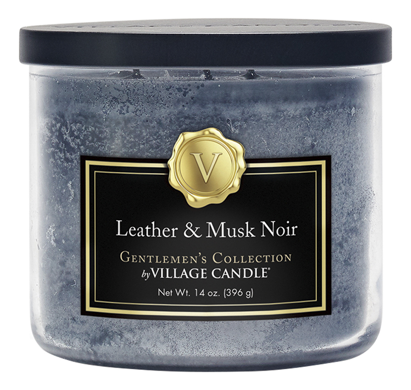 Ароматическая свеча Leather & Musk Noir: свеча 396г