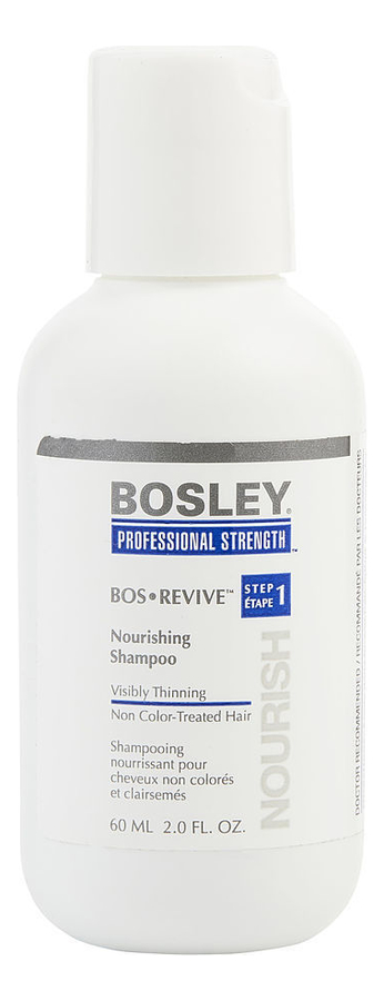 Шампунь для истонченных неокрашенных волос Bos Revive Non Color Treated Hair Nourishing Shampoo: Шампунь 60мл шампунь для волос bosley md bos revive non color treated hair nourishing shampoo 300 мл