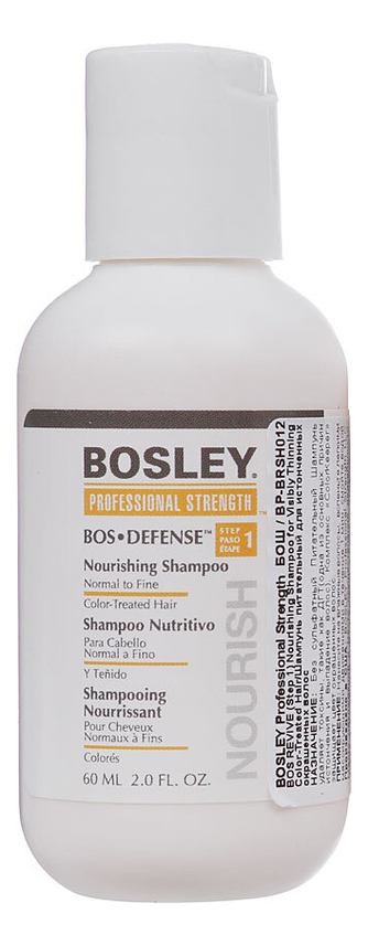 

Шампунь для нормальных и тонких окрашенных волос Bos Defense Nourishing Shampoo Normal To Fine Color-Treated Hair: Шампунь 60мл, Шампунь для нормальных и тонких окрашенных волос Bos Defense Nourishing Shampoo Normal To Fine Color-Treated Hair