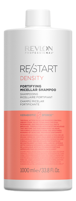 Укрепляющий мицеллярный шампунь для волос Restart Density Fortifying Shampoo: Шампунь 1000мл