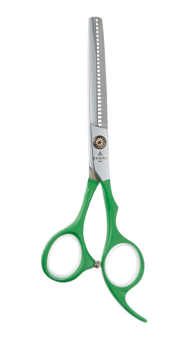 Ножницы парикмахерские филировочные 28 зубцов Colour Step ML55AS-GN dewal парикмахерские ножницы color step филировочные 28 зубцов 5 5 зеленые