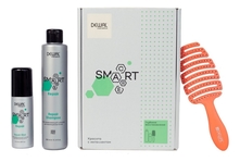 Dewal Набор для поврежденных волос Smart Care Repair (шампунь 300мл + эликсир 115мл + щетка для волос)