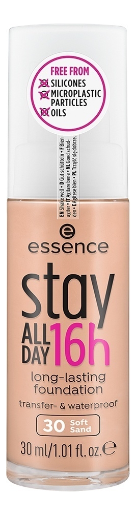 

Тональная основа для лица Stay All Day 16h Long-Lasting Foundanation 30мл: 30 Soft Sand, Тональная основа для лица Stay All Day 16h Long-Lasting Foundanation 30мл