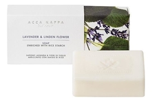 Acca Kappa Твердое туалетное мыло Лаванда и липовый цвет Lavender & Linden Flower Soap 150г