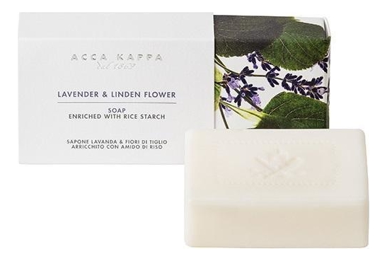 Твердое туалетное мыло Лаванда и липовый цвет Lavender & Linden Flower Soap 150г твердое туалетное мыло лаванда и липовый цвет lavender