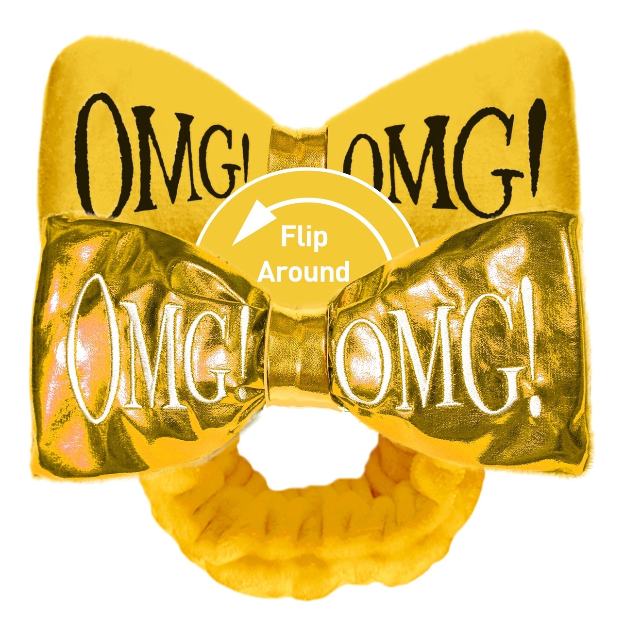 

Повязка для волос двухсторонняя Reversible Mega Hair Band: Yellow, Повязка для волос двухсторонняя Reversible Mega Hair Band