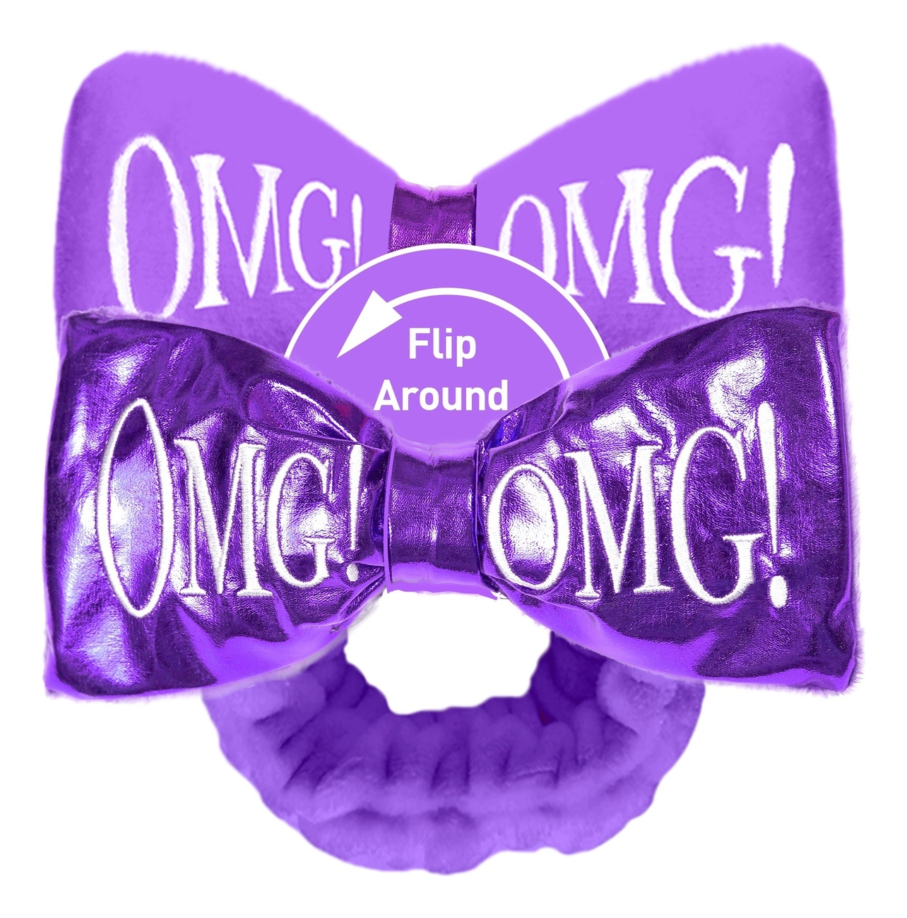 

Повязка для волос двухсторонняя Reversible Mega Hair Band: Purple, Повязка для волос двухсторонняя Reversible Mega Hair Band