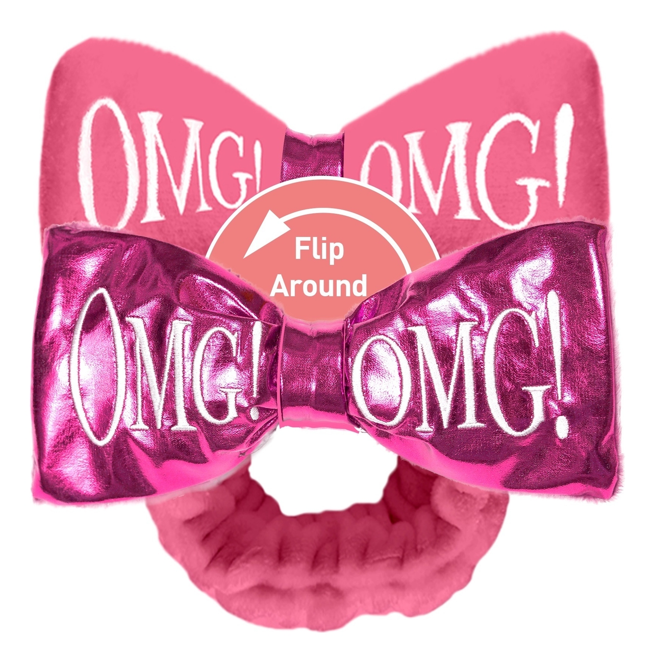 

Повязка для волос двухсторонняя Reversible Mega Hair Band: Hotpink, Повязка для волос двухсторонняя Reversible Mega Hair Band