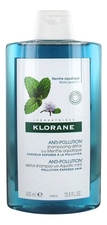 Klorane Шампунь-детокс для волос с экстрактом водной мяты Anti-Pollution Shampooing Detox Menthe Aquatique