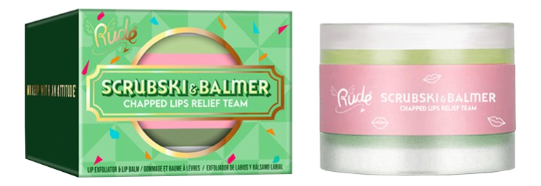 Скраб и бальзам для губ Scrubski & Balmer Lip Exfoliator And Lip Balm 4г: Fresh Mint