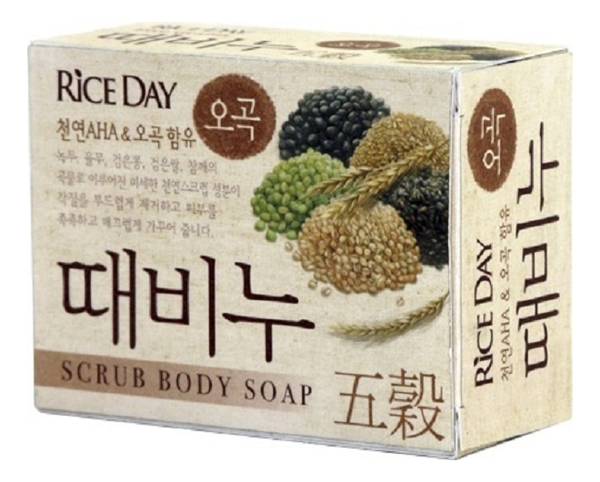 Мыло-скраб для тела Пять злаков Rice Day Scrub Body Soap 100г мыло скраб для тела пять злаков rice day scrub body soap 100г