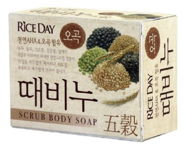 Мыло-скраб для тела Пять злаков Rice Day Scrub Body Soap 100г