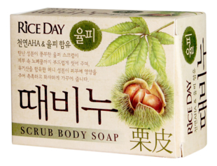 Мыло-скраб для тела с медом и каштаном Rice Day Scrub Body Soap 100г