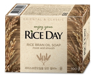Мыло с экстрактом рисовых отрубей Rice Day Rice Bran Oil Soap 100г