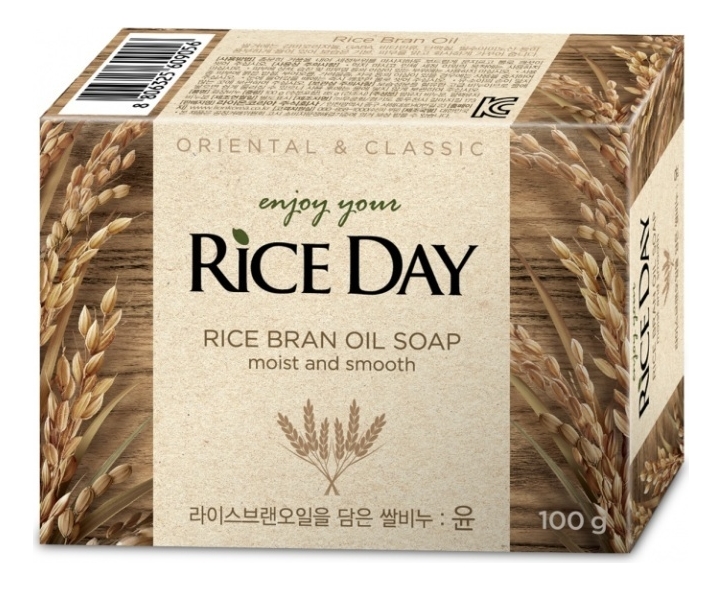 цена Мыло с экстрактом рисовых отрубей Rice Day Rice Bran Oil Soap 100г