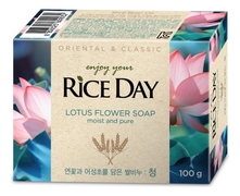 LION Мыло с экстрактом лотоса Rice Day Lotus Flower Soap 100г