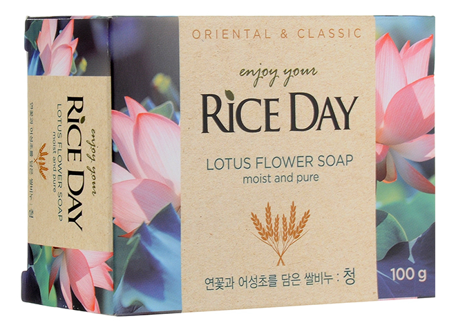 Мыло с экстрактом лотоса Rice Day Lotus Flower Soap 100г aromatherapy soap rose led soap flower plastic bottles wedding artificial flower valentines day mothers day christmas day gift