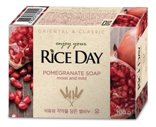 LION Мыло с экстрактом граната и пиона Rice Day Pomegranate Soap 100г