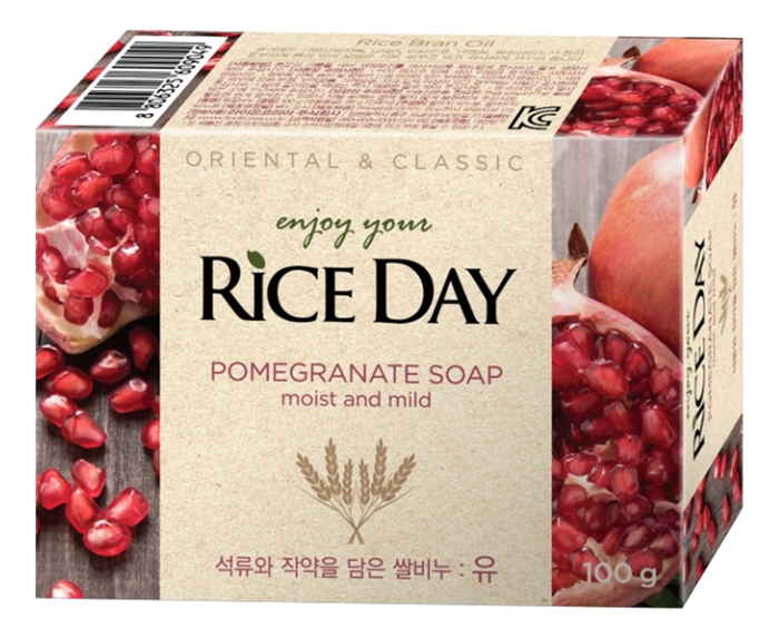 Мыло с экстрактом граната и пиона Rice Day Pomegranate Soap 100г