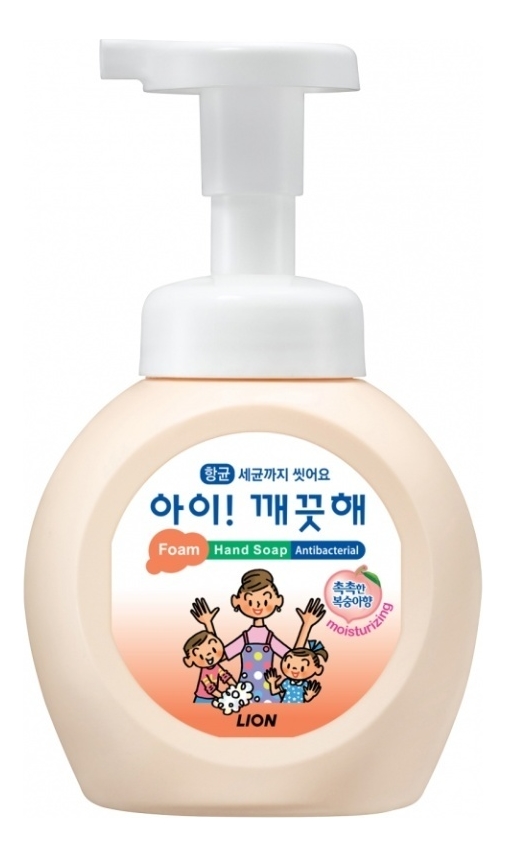 

Пенное мыло для рук с персиком Foam Hand Soap Antibacterial Peach: Мыло 250мл, Пенное мыло для рук с персиком Foam Hand Soap Antibacterial Peach