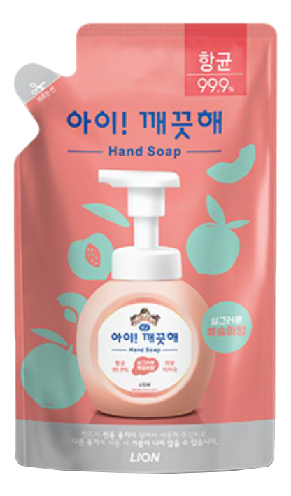 Пенное мыло для рук с персиком Foam Hand Soap Antibacterial Peach: Мыло (рефил) 200мл