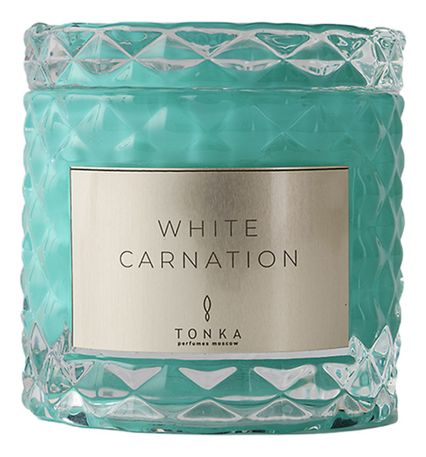 Ароматическая свеча White Carnation: свеча 50г (ментоловый подсвечник) тубус ароматическая свеча yuzhnaya kozha свеча 50г прозрачный подсвечник
