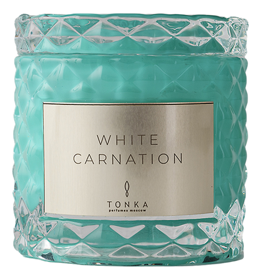 

Ароматическая свеча White Carnation: свеча 50г (ментоловый подсвечник), Ароматическая свеча White Carnation