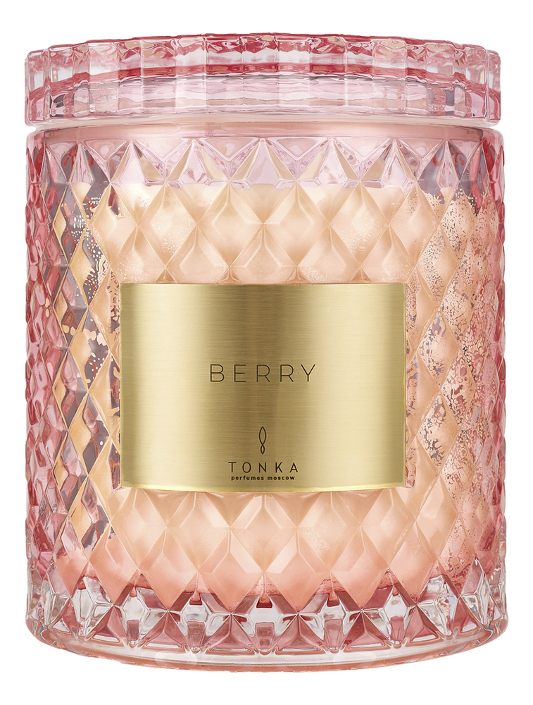 

Ароматическая свеча Berry: свеча 2000г (розовый подсвечник), Ароматическая свеча Berry
